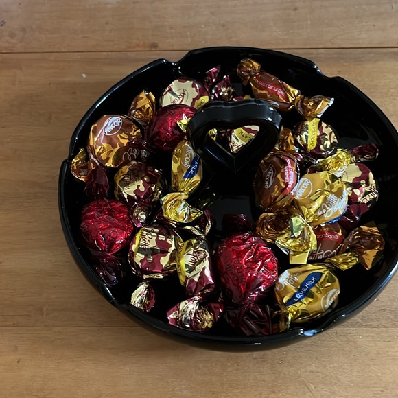 Vintage bonbon nut dish black amethyst - Picture 11 of 11